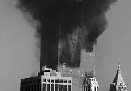 twin towers devil smoke. 9/11 Devil in the Smoke and